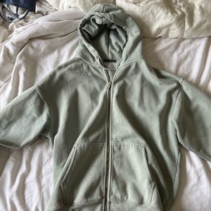 Brandy Oversized Zip up Jacket